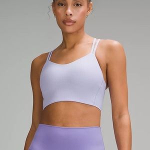 Lululemon Like A Cloud Longline Sports Bra in Light Brown